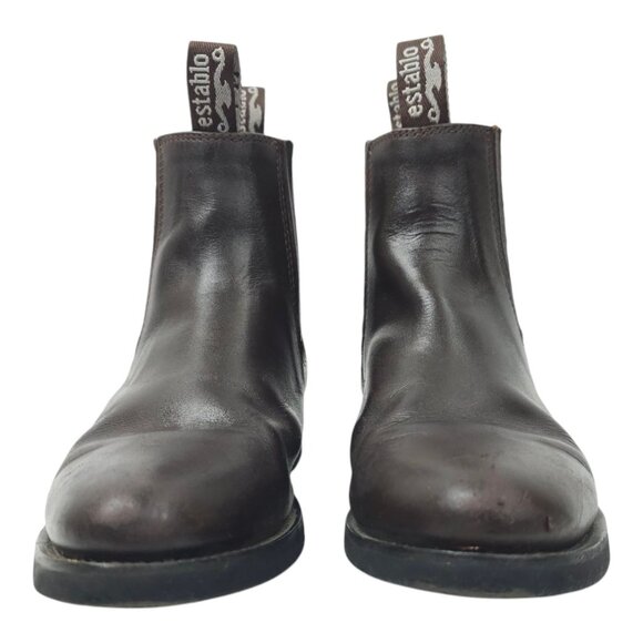 Establo Ankle Boot Mens Size US 8 Mex 27 EU 41 Pull On Brown Leather Style 555 main image 13